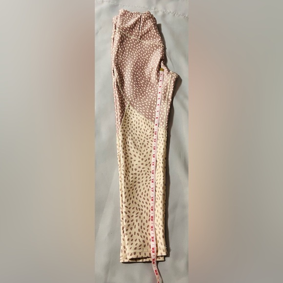 CALIA Essential High Rise Full length Leggings Mauve Confetti Dot Size M - Picture 2 of 11